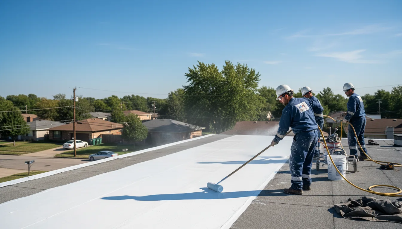 Commercial roof coating in Brimfield, MA near me